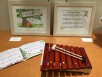 木琴と楽譜の展示